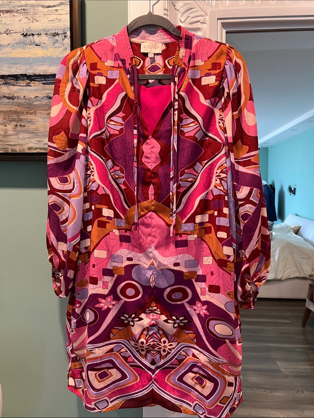 CIRBON Pink Multi-Print Mini Dress